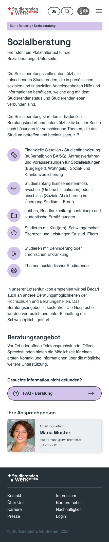Sozialberatung Detail