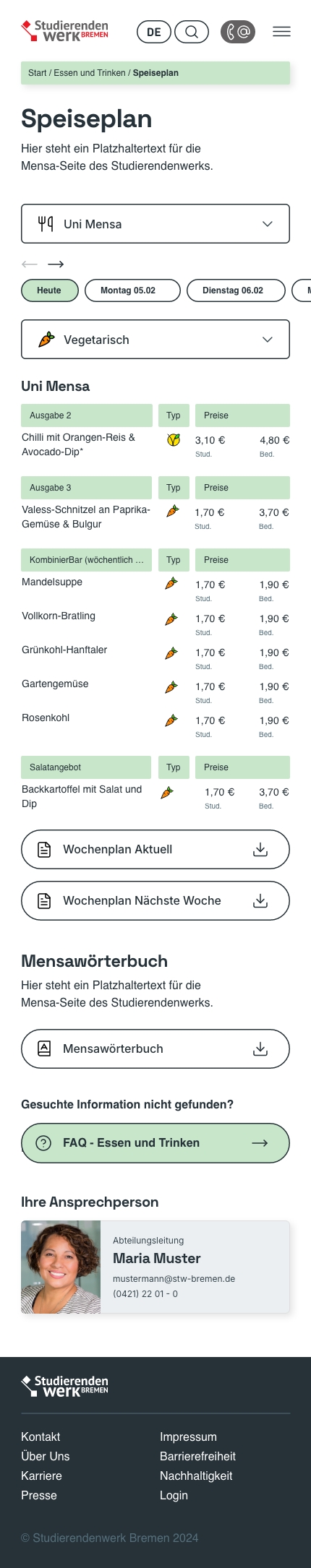 Speiseplan
